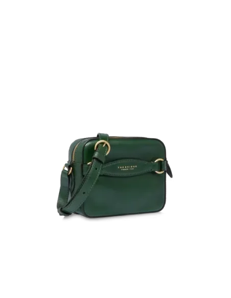 Borsa piccola a tracolla con chiusura con zip The Bridge Bettina, verde smeraldo