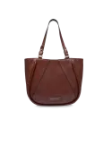 The Bridge Brigida leather women's shopping bag, brown