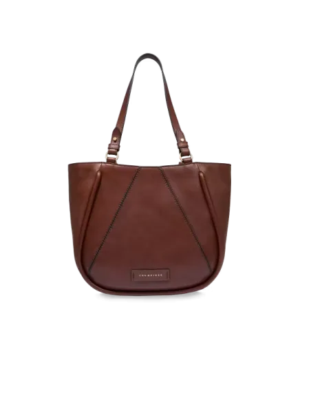 Damen Leder Einkaufstasche The Bridge Brigida, braun
