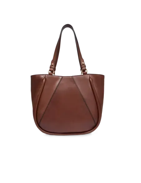 Damen Leder Einkaufstasche The Bridge Brigida, braun