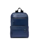 The Bridge Damiano leather computer backpack, blue