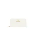 Braccialini Basic women's leather wallet with zip fastener, white