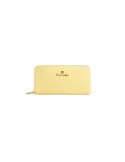 Braccialini Basic women's leather wallet with zip fastener, yellow