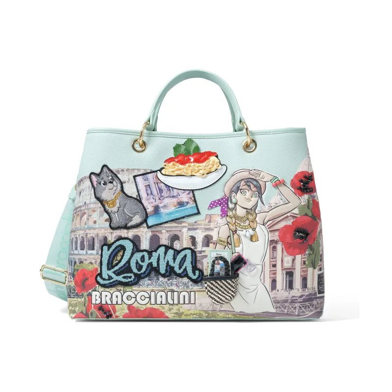 Borsa Braccialini Cartoline, Roma