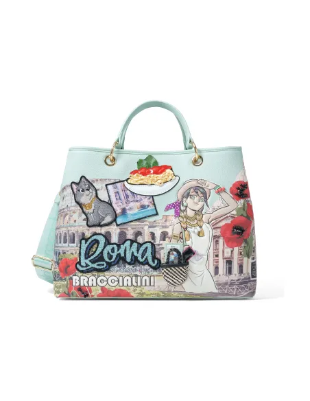 Borsa Braccialini Cartoline, Roma