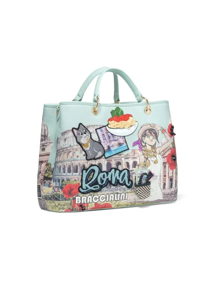 Borsa Braccialini Cartoline, Roma