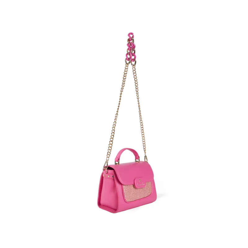 Braccialini Chain kleine Handtasche, fuchsia 2