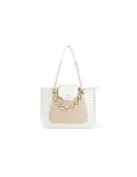 Braccialini Chain shopping bag, white
