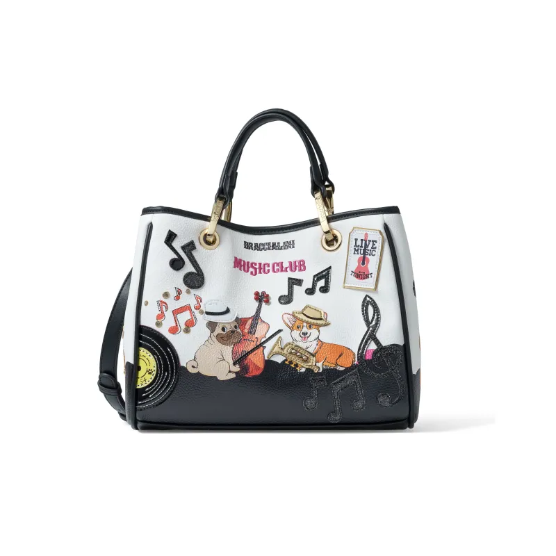 Borsa due manici Braccialini Allround, cani