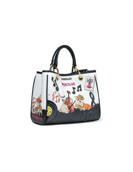 Borsa due manici Braccialini Allround, cani