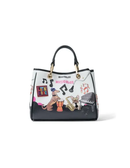 Borsa due manici Braccialini Allround, cani