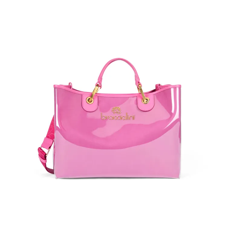 Braccialini Beth Jelly large-sized handbag, fuxia