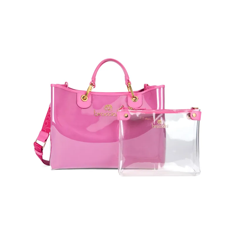 Borsa due manici Braccialini Beth Jelly, fucsia 2