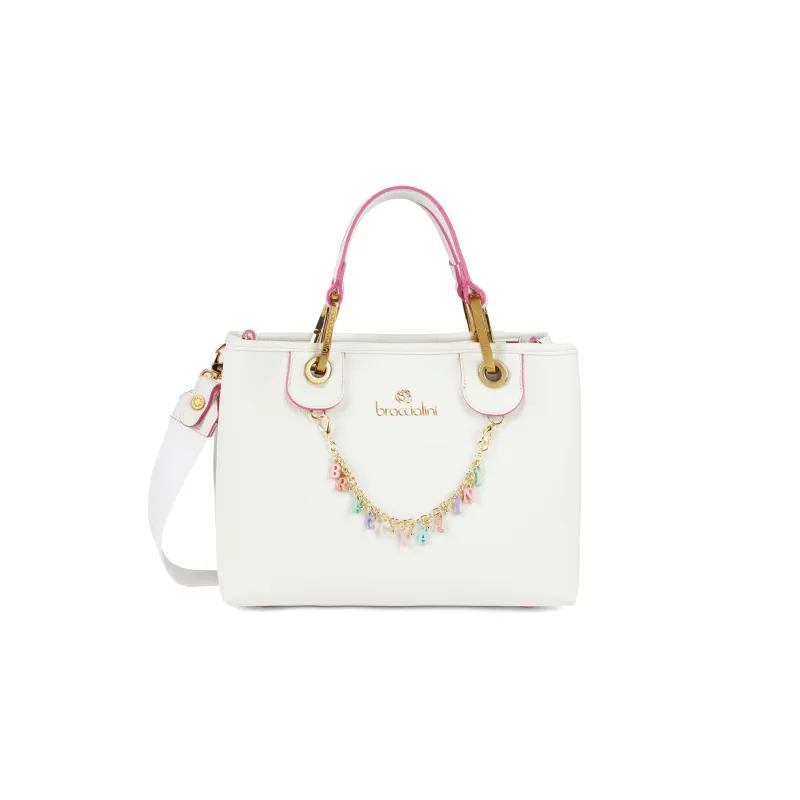 Kleine Damenhandtasche Braccialini Beth, weiß
