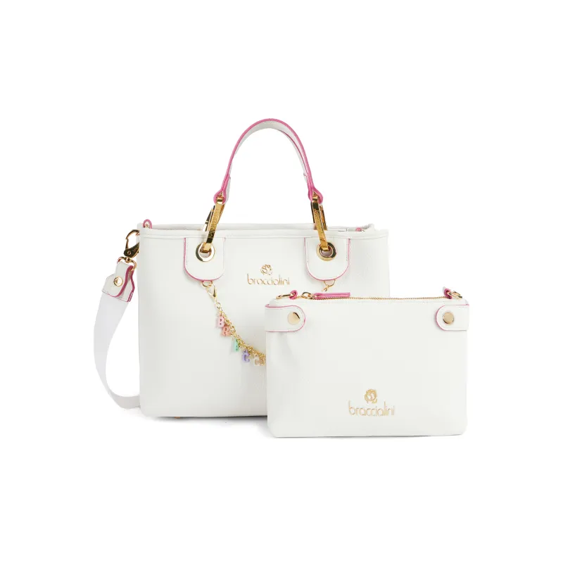 Kleine Damenhandtasche Braccialini Beth, weiß 2
