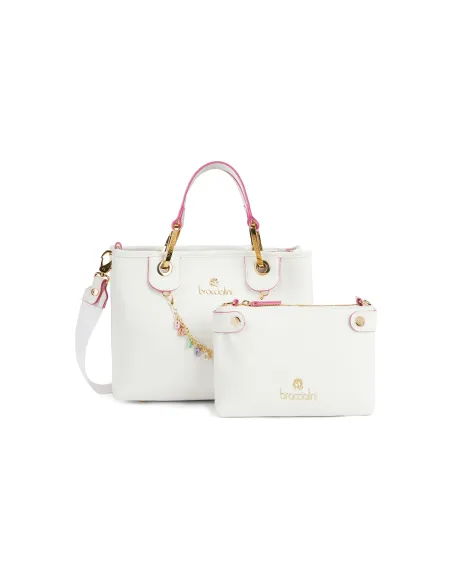 Braccialini Beth small-sized handbag, white