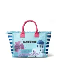 Braccialini canvas shopping bag, Santorini