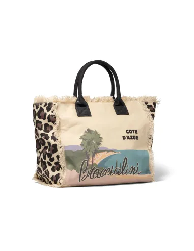 Braccialini canvas shopping bag, Cote...