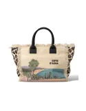 Braccialini canvas shopping bag, Cote D'azure