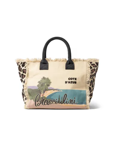 Braccialini canvas shopping bag, Cote...