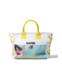 Braccialini canvas shopping bag, Capri