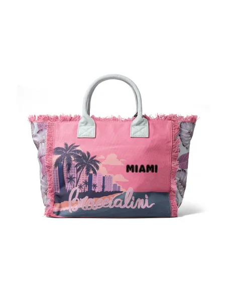 Braccialini canvas shopping bag, Miami