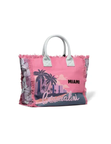 Braccialini canvas shopping bag, Miami