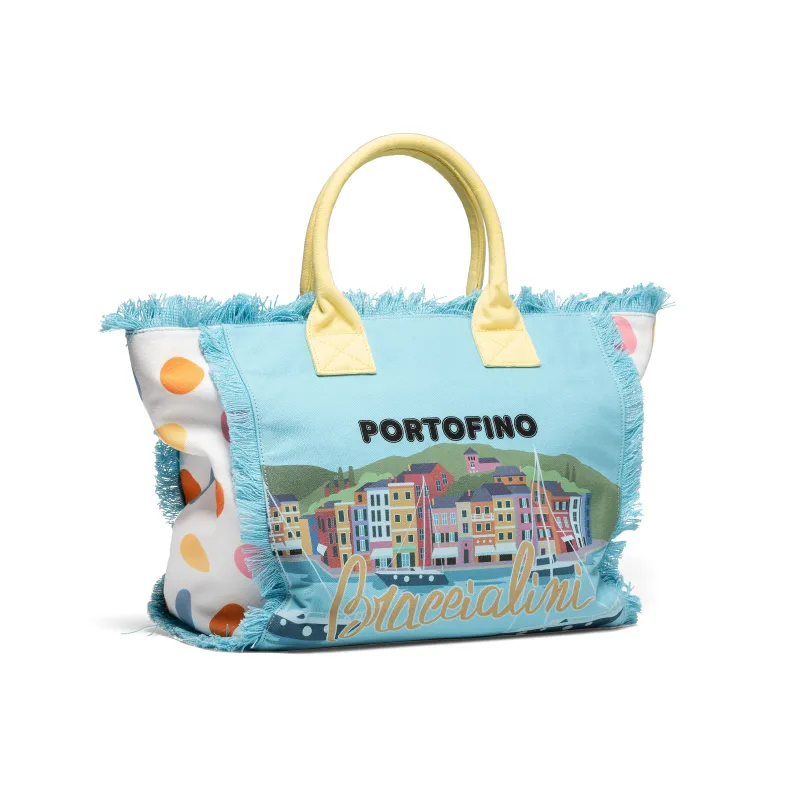 Borsa shopping in canvas Braccialini, Portofino 2