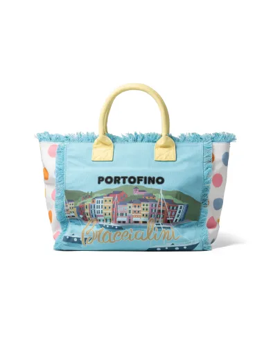 Borsa shopping in canvas Braccialini,...
