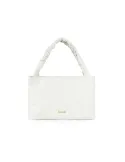 Braccialini Naomi leather shopping bag, white