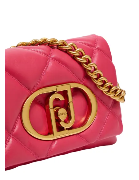 Borsa a spalla trapuntata Liu Jo, magenta