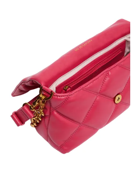 Borsa a spalla trapuntata Liu Jo, magenta