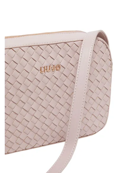 Borsa intrecciata a tracolla Liu Jo, meg rose