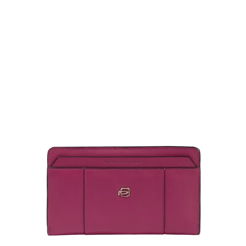 Zip-around women's wallet with four dividers, R7