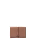Piquadro Ray Small size, women's trifold wallet with credit card facility, light brown