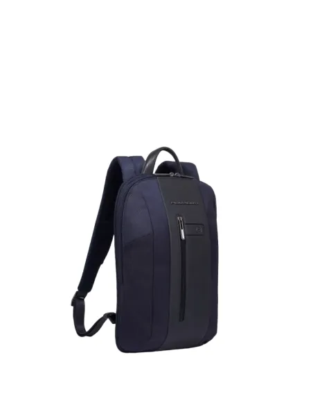 Piquadro Brief2 schlanker Laptop-Rucksack, blau