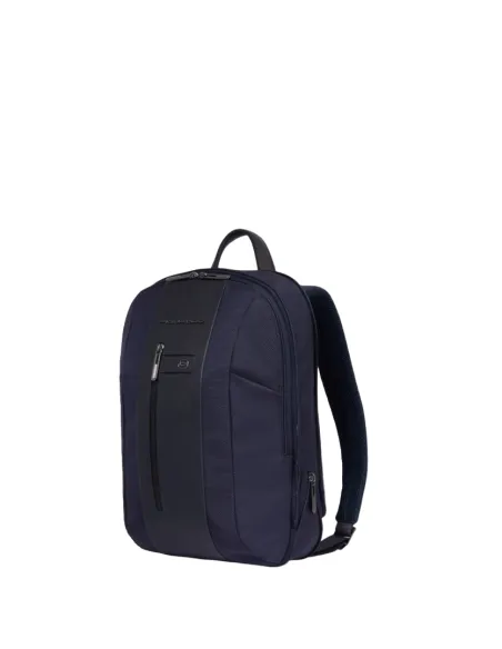 Piquadro Brief2 schlanker Laptop-Rucksack, blau