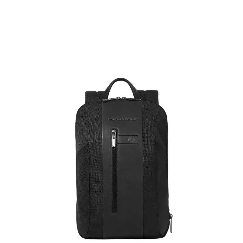 Piquadro Brief2 schlanker Laptop-Rucksack, schwarz