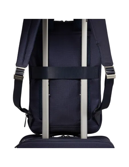 Piquadro Brief2 schlanker Laptop-Rucksack, schwarz