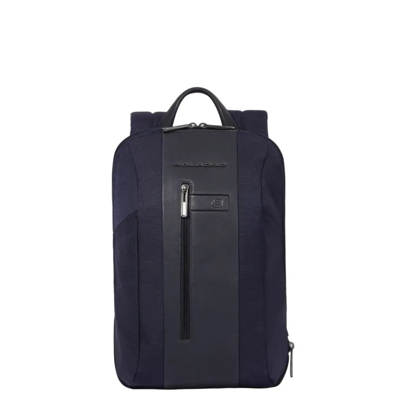 Zaino sottile espandibile Piquadro Brief2, blu
