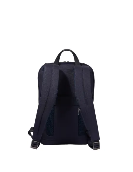 Piquadro Brief2 Erweiterbarer schlanker 15.6 Computer-Rucksack, Blau