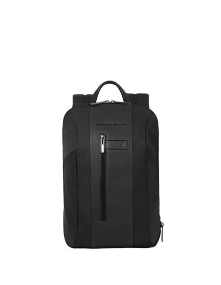 Piquadro Brief2 Erweiterbarer schlanker 15.6 Computer-Rucksack, schwarz