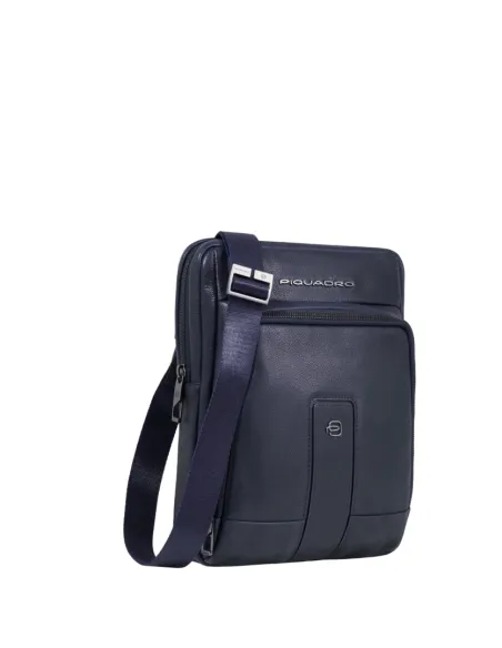 Piquadro Carl iPad® crossbody bag, blue