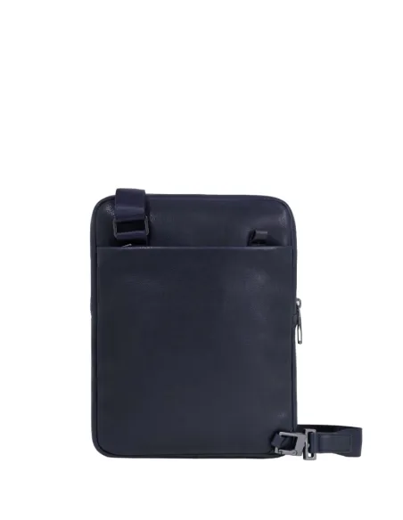 Borsello porta iPad® in pelle Piquadro Carl, blu