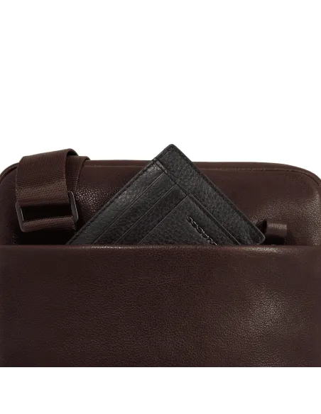 Piquadro Carl iPad® crossbody bag, black
