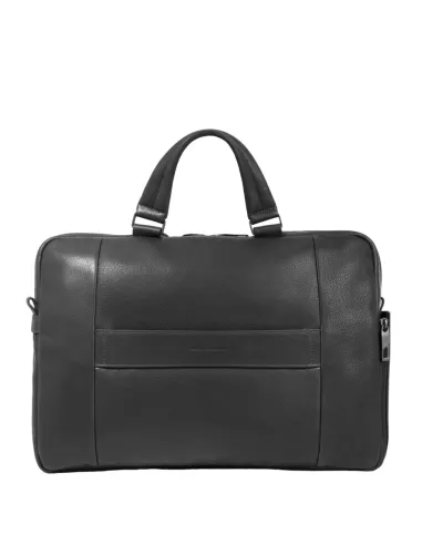 Piquadro Carl 15.6" leather briefcase...