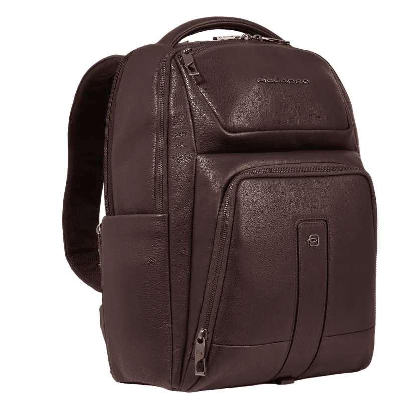 Piquadro Carl 14" computer backpack, brown 2