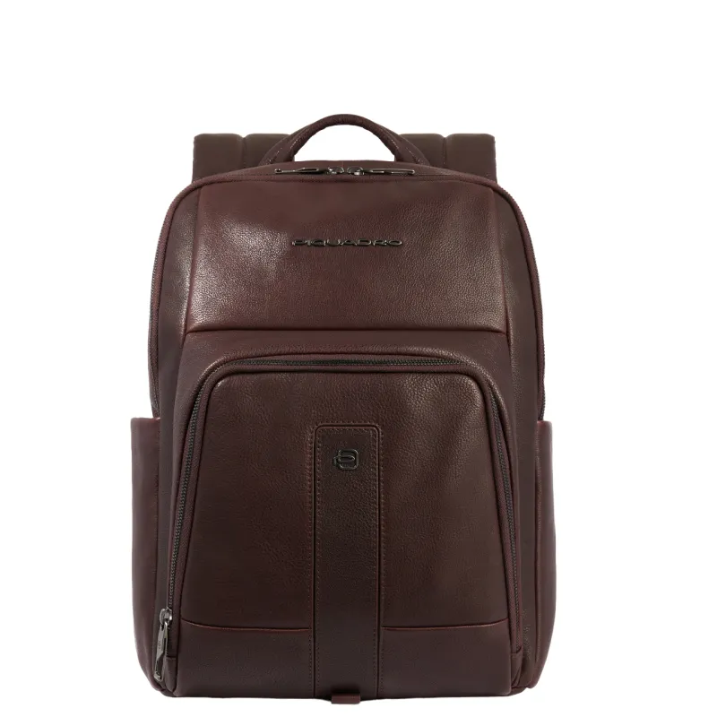 Piquadro Carl 13.3" kleine Computer-Rucksack, braun