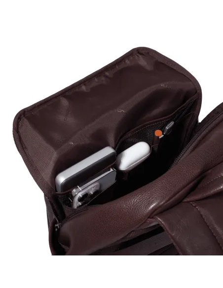Piquadro Carl 13.3" small computer backpack, brown