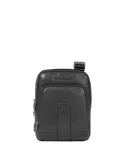 Piquadro Carl iPad®mini crossbody bag with two compartments, black